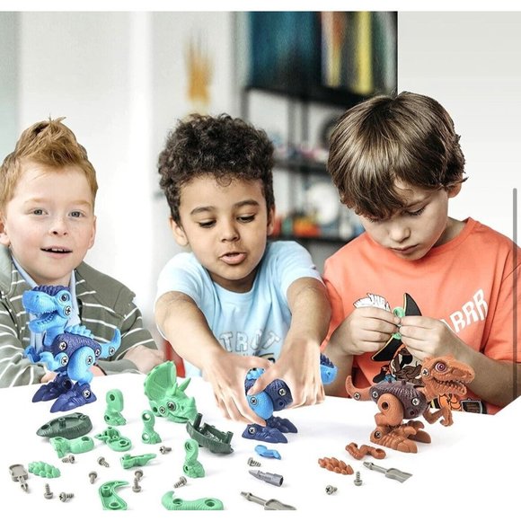 Kids 3 Pack Dinosaur Toys Take Apart Dinos Building, Development & Entertainment - Picture 5 of 5